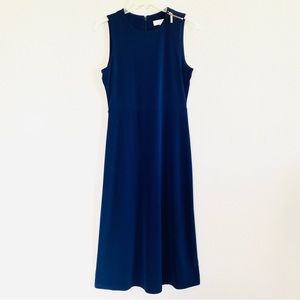 MICHAEL KORS | MICHAEL Michael Kors Sleeveless Sheath Dress | Navy | Siz…